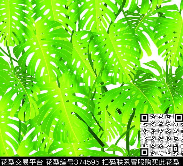 流行时尚好看数码印花华亿平台下载（图片编号: 374595） - 瓦栏（Walan）