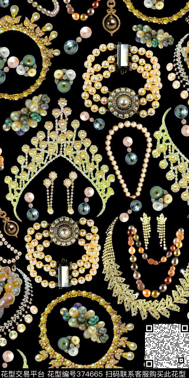 珠宝首饰珠宝宝石数码印花华亿平台下载（图片编号: 374665） - 瓦栏（Walan）