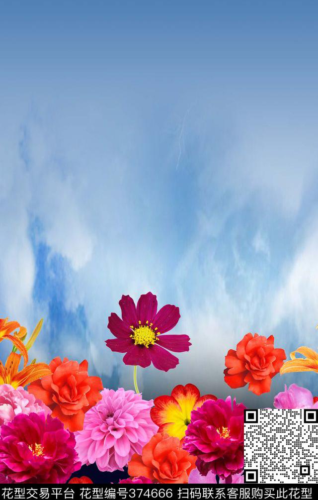 田园花卉家纺数码印花华亿平台下载（图片编号: 374666） - 瓦栏（Walan）