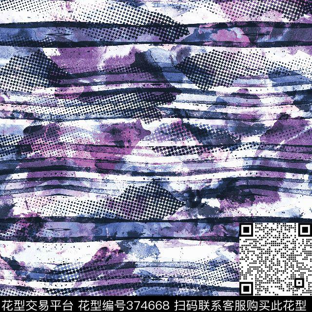 休闲时尚几何泳衣/内衣/服饰面料华亿平台传统印花华亿平台下载（图片编号: 374668） - 瓦栏（Walan）