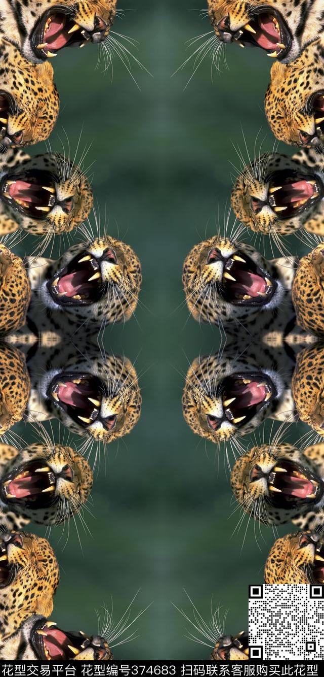 豹子潮流春夏华亿平台数码印花华亿平台下载（图片编号: 374683） - 瓦栏（Walan）