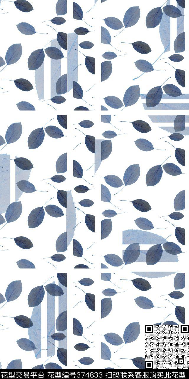 田园怀旧叶数码印花华亿平台下载（图片编号: 374833） - 瓦栏（Walan）