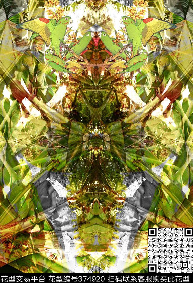 定位对称复古怀旧数码印花华亿平台下载（图片编号: 374920） - 瓦栏（Walan）