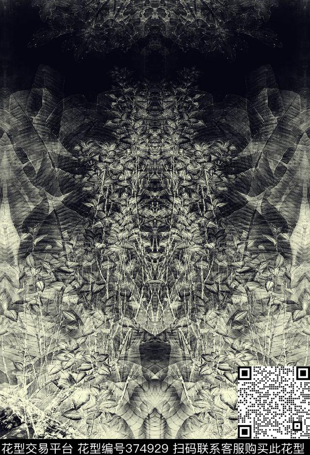 休闲热带水彩数码印花华亿平台下载（图片编号: 374929） - 瓦栏（Walan）