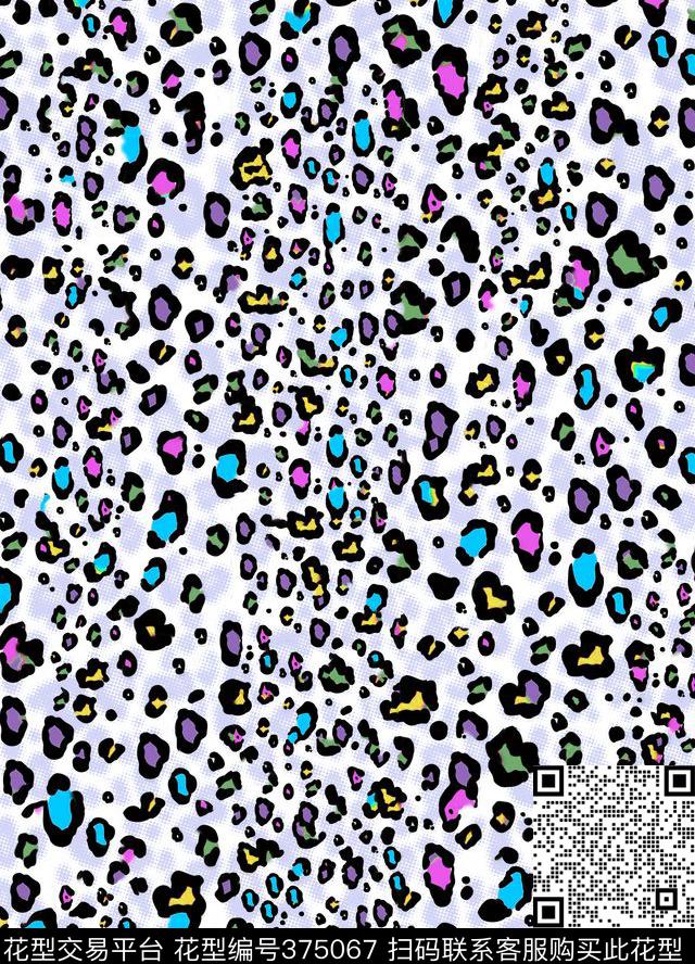 豹纹圆点动物纹传统印花华亿平台下载（图片编号: 375067） - 瓦栏（Walan）
