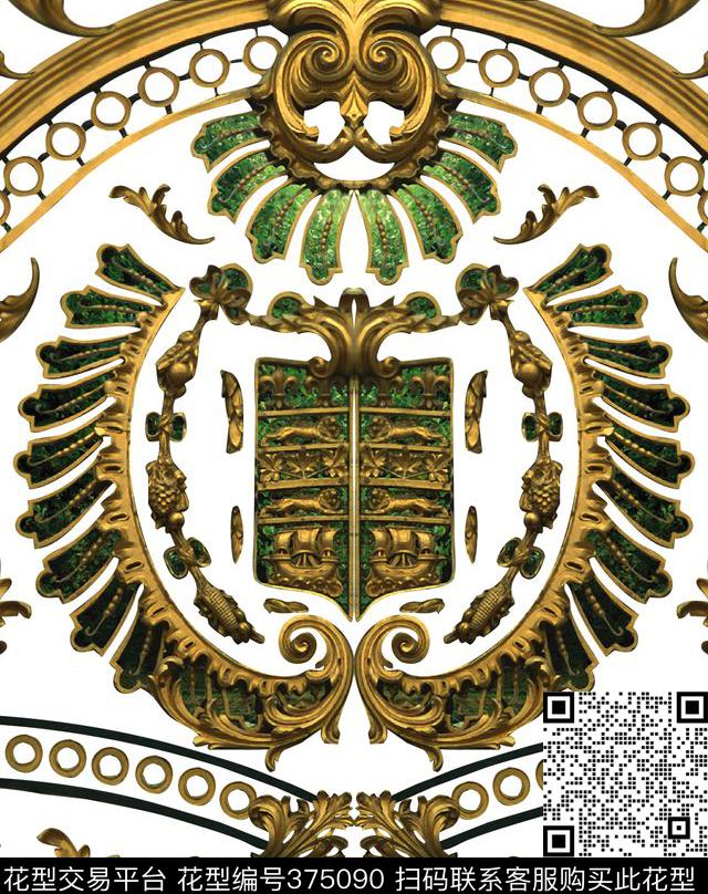民族风欧式复古数码印花华亿平台下载（图片编号: 375090） - 瓦栏（Walan）