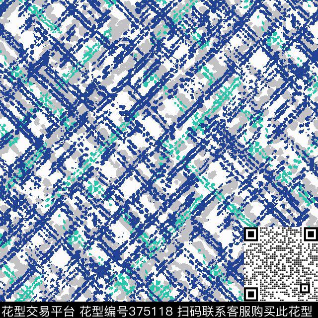 抽象格子泳衣/内衣/服饰面料华亿平台传统印花华亿平台下载（图片编号: 375118） - 瓦栏（Walan）