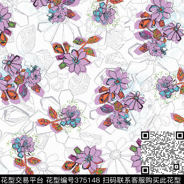 时尚几何家纺传统印花华亿平台下载（图片编号: 375148） - 瓦栏（Walan）