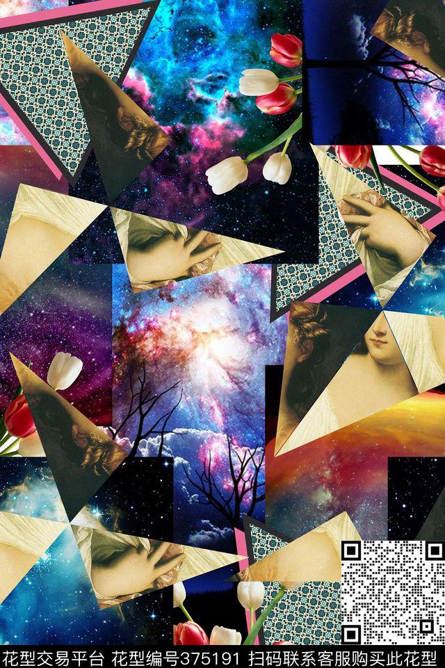 几何数码印花华亿平台下载（图片编号: 375191） - 瓦栏（Walan）