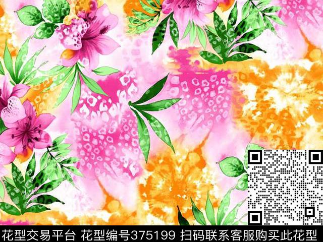 流行华亿平台设计华亿平台数码印花传统印花华亿平台下载（图片编号: 375199） - 瓦栏（Walan）