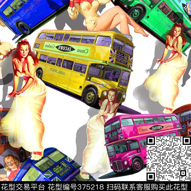 巴士流行时尚男装数码印花华亿平台下载（图片编号: 375218） - 瓦栏（Walan）