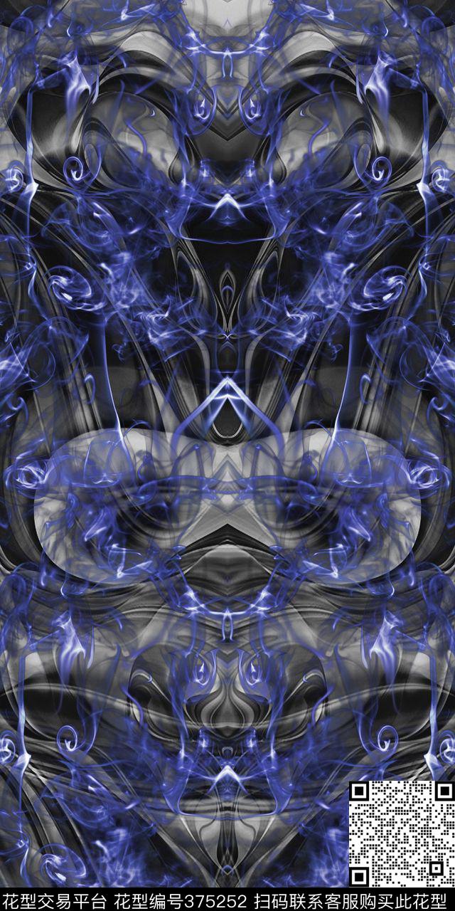 神秘几何气体数码印花华亿平台下载（图片编号: 375252） - 瓦栏（Walan）