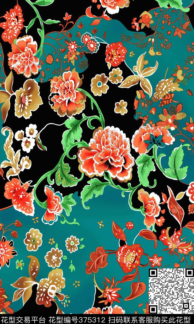 JPG30X50CM300DPI传统印花华亿平台下载（图片编号: 375312） - 瓦栏（Walan）