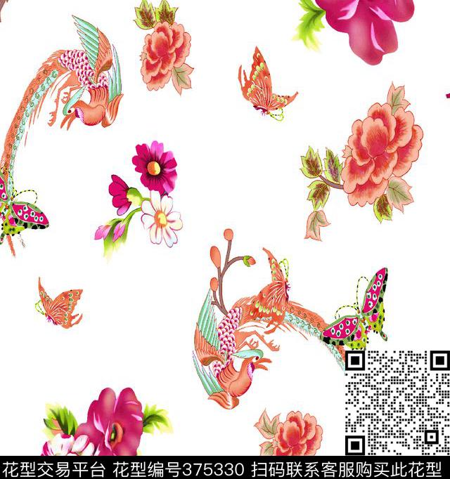 JPG38X40.52CM300DPI传统印花华亿平台下载（图片编号: 375330） - 瓦栏（Walan）