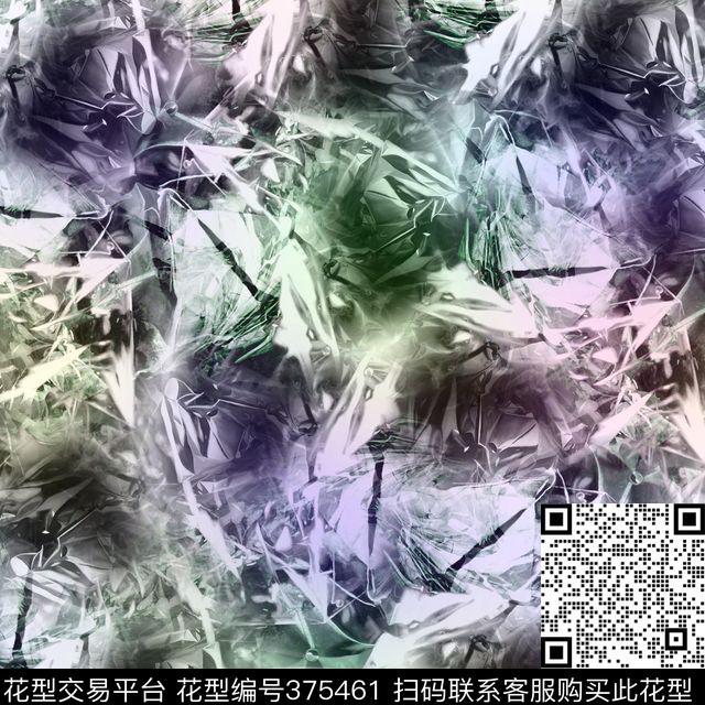 肌理几何男装数码印花华亿平台下载（图片编号: 375461） - 瓦栏（Walan）