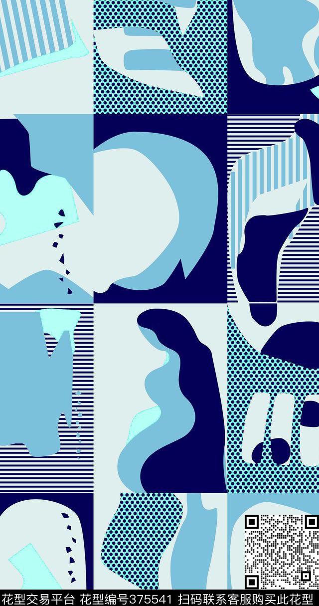 Novis抽象几何传统印花华亿平台下载（图片编号: 375541） - 瓦栏（Walan）