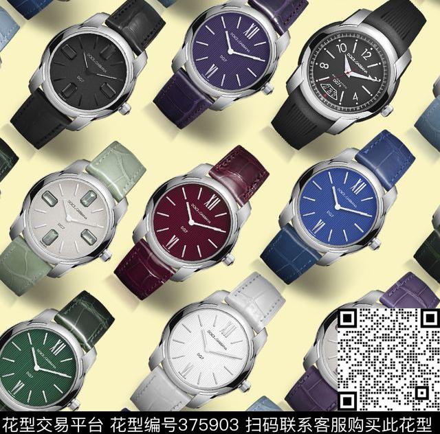 饰品时尚欧美钟表数码印花华亿平台下载（图片编号: 375903） - 瓦栏（Walan）