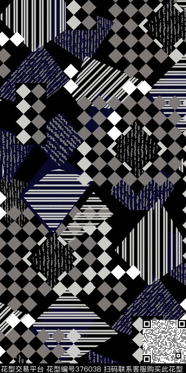 沉稳几何传统印花华亿平台下载（图片编号: 376038） - 瓦栏（Walan）