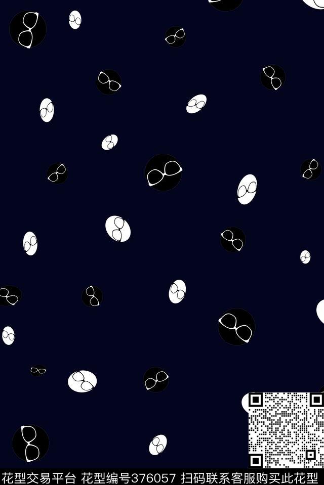 商务休闲波点眼镜传统印花华亿平台下载（图片编号: 376057） - 瓦栏（Walan）