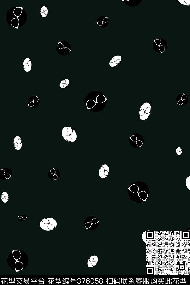 商务休闲波点眼镜传统印花华亿平台下载（图片编号: 376058） - 瓦栏（Walan）