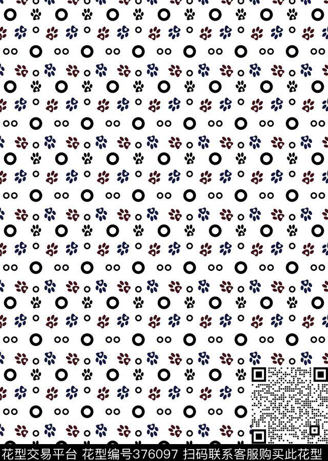 男装圆点脚印圆点、脚印男装印花集锦传统印花华亿平台下载（图片编号: 376097） - 瓦栏（Walan）