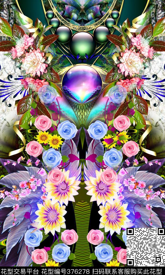 欧式定位数码印花华亿平台下载（图片编号: 376278） - 瓦栏（Walan）