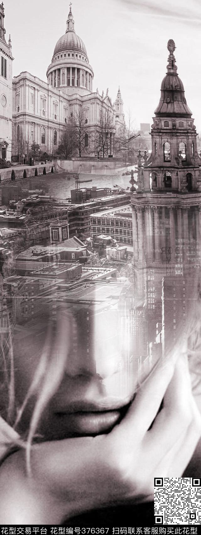 建筑人像实景数码印花华亿平台下载（图片编号: 376367） - 瓦栏（Walan）