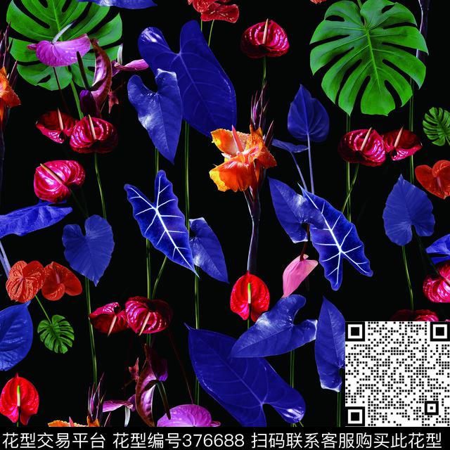 Osklen芭蕉花潮流数码印花华亿平台下载（图片编号: 376688） - 瓦栏（Walan）