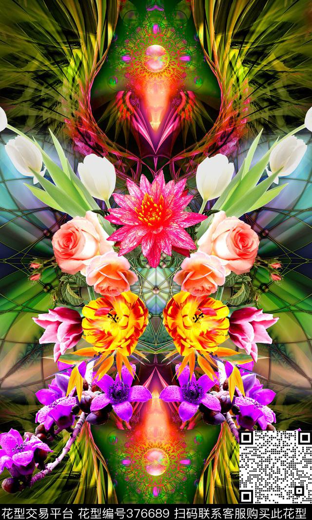 抽象定位动物数码印花华亿平台下载（图片编号: 376689） - 瓦栏（Walan）