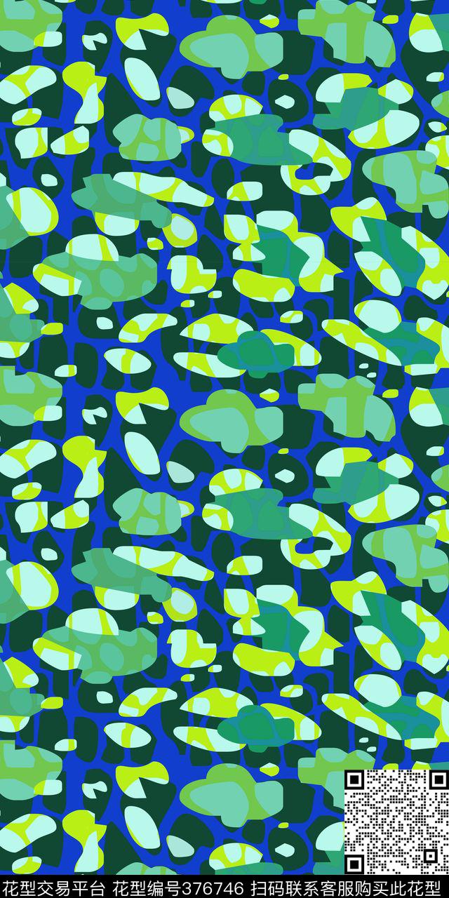 彩色色块写意抽象机理传统印花华亿平台下载（图片编号: 376746） - 瓦栏（Walan）