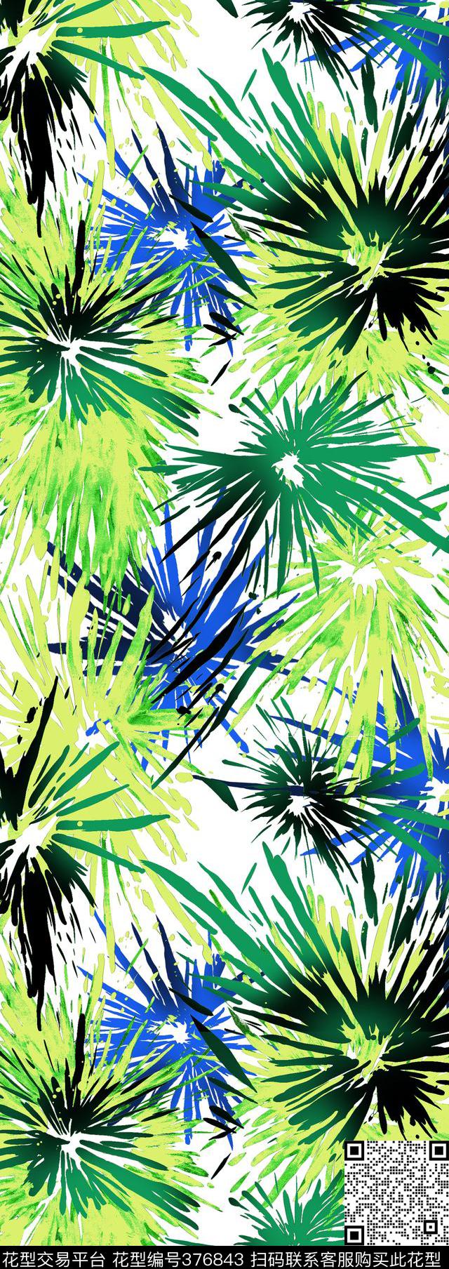 绿色树叶植物传统印花华亿平台下载（图片编号: 376843） - 瓦栏（Walan）