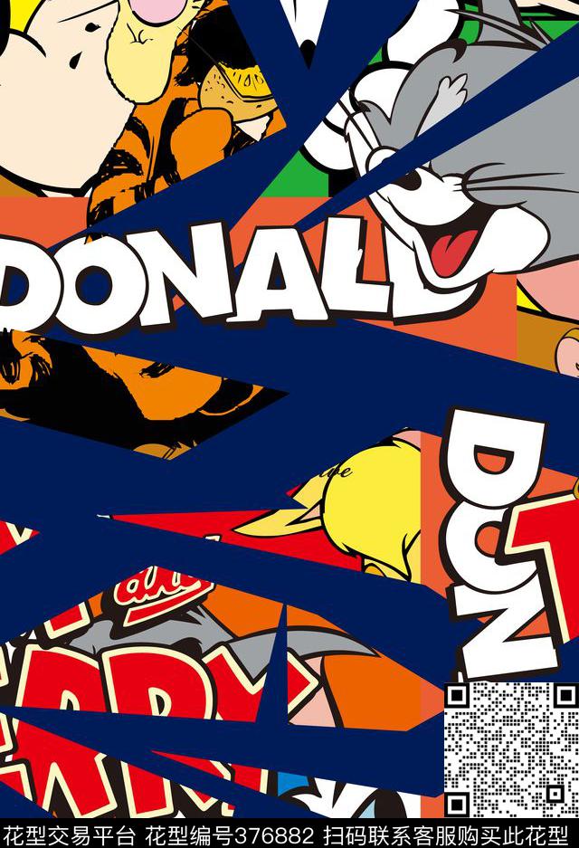 创意迪士尼卡通传统印花华亿平台下载（图片编号: 376882） - 瓦栏（Walan）