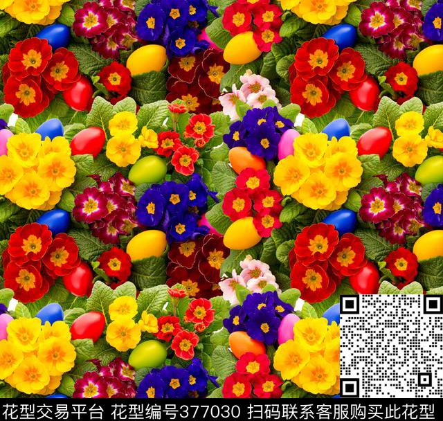 花数码印植物数码印花华亿平台下载（图片编号: 377030） - 瓦栏（Walan）