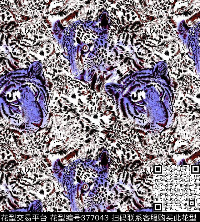 豹纹豹子豹子头数码印花华亿平台下载（图片编号: 377043） - 瓦栏（Walan）