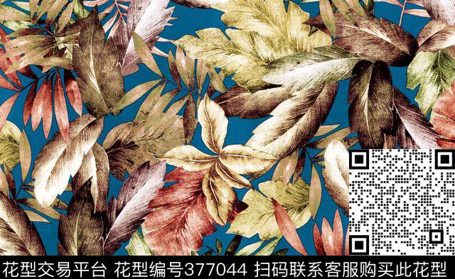 叶子叶子叶子叶子叶子叶子数码印花华亿平台下载（图片编号: 377044） - 瓦栏（Walan）