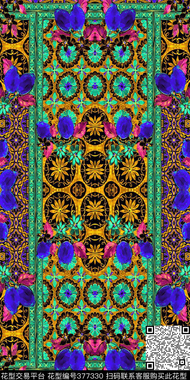 数码几何数码印花华亿平台下载（图片编号: 377330） - 瓦栏（Walan）