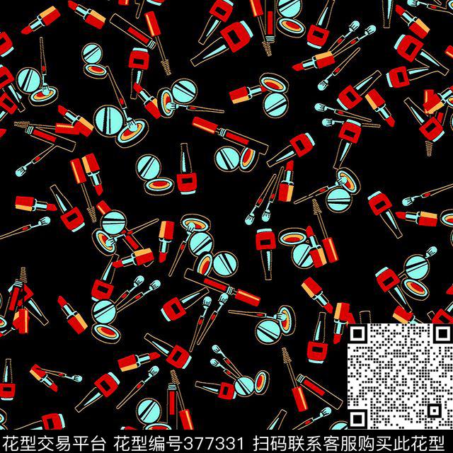 简单几何口红传统印花华亿平台下载（图片编号: 377331） - 瓦栏（Walan）