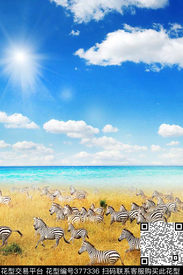 写实景观打底裤及服饰数码印花华亿平台下载（图片编号: 377336） - 瓦栏（Walan）