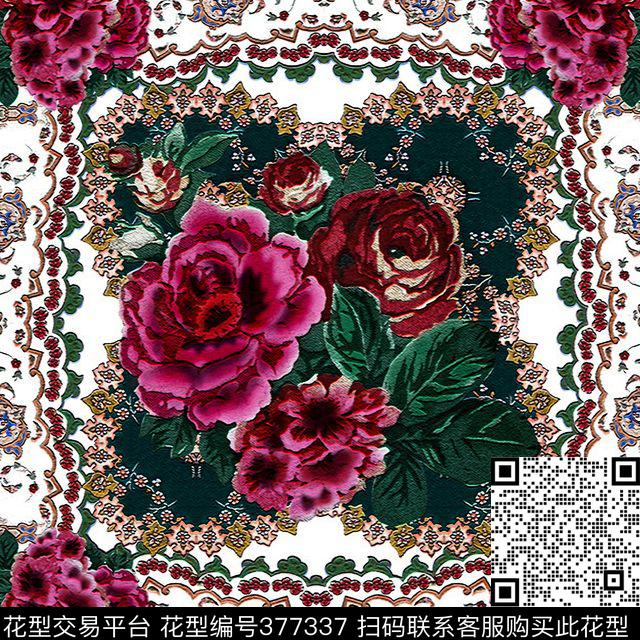 花花卉数码印花华亿平台下载（图片编号: 377337） - 瓦栏（Walan）