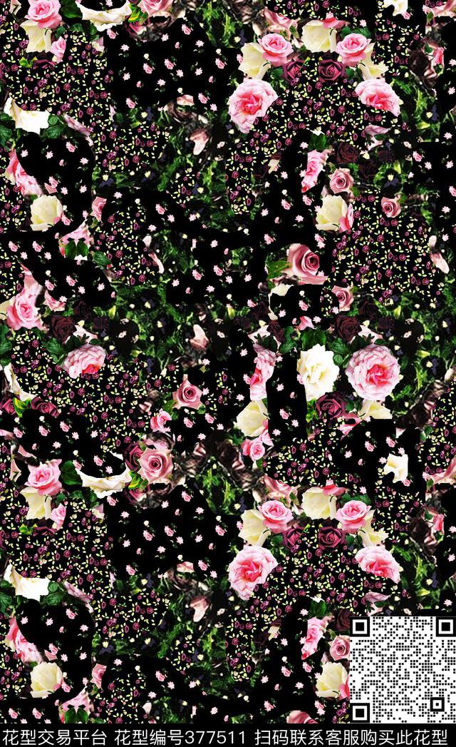 碎花数码印花华亿平台下载（图片编号: 377511） - 瓦栏（Walan）