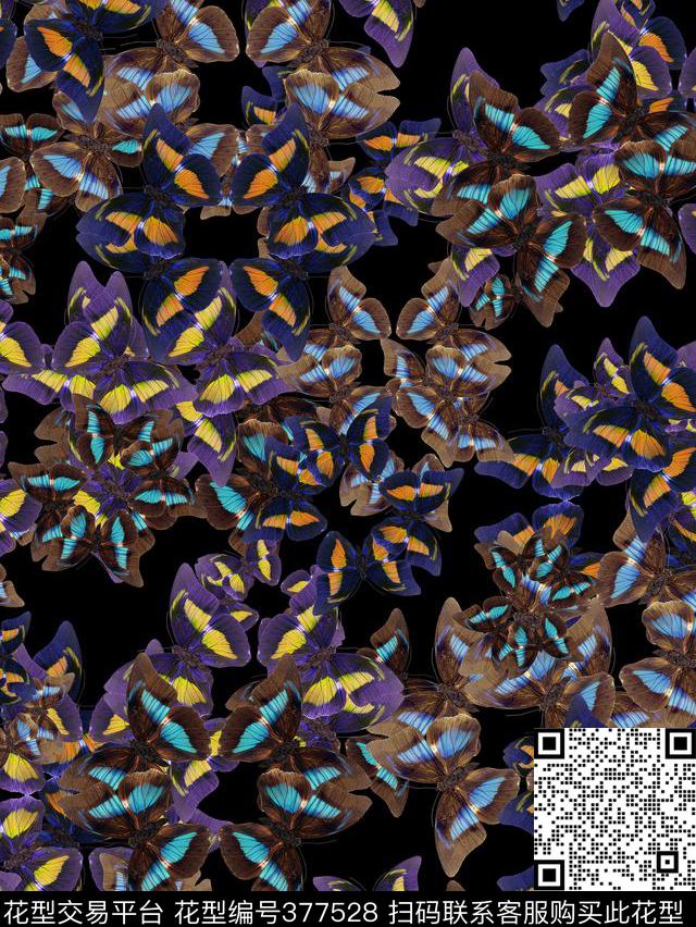 潮流动物复古数码印花华亿平台下载（图片编号: 377528） - 瓦栏（Walan）