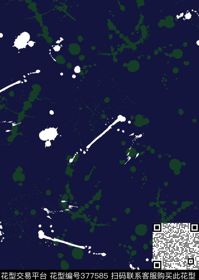 抽象液体喷溅元素男装印花集锦传统印花华亿平台下载（图片编号: 377585） - 瓦栏（Walan）