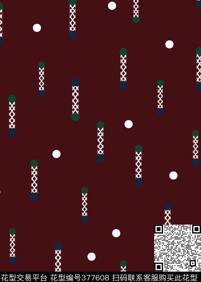 男装几何圆点抽象网格男装印花集锦传统印花华亿平台下载（图片编号: 377608） - 瓦栏（Walan）