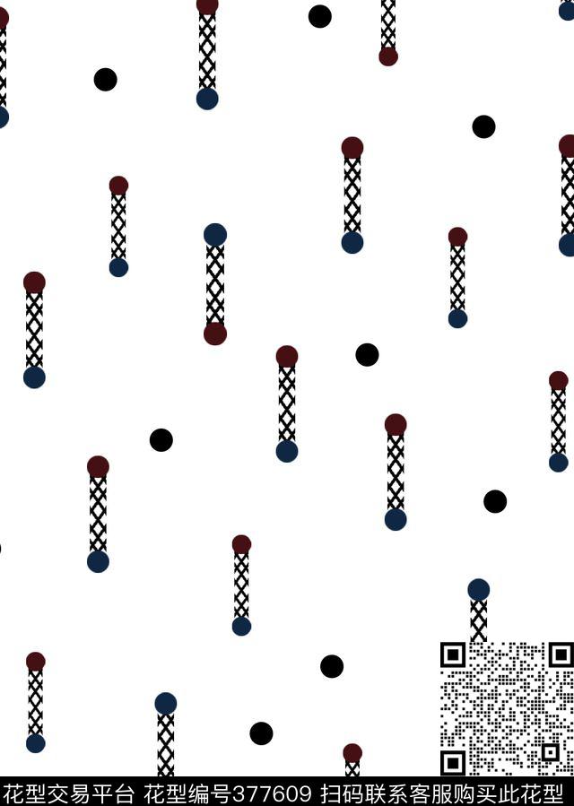 男装几何圆点抽象网格男装印花集锦传统印花华亿平台下载（图片编号: 377609） - 瓦栏（Walan）