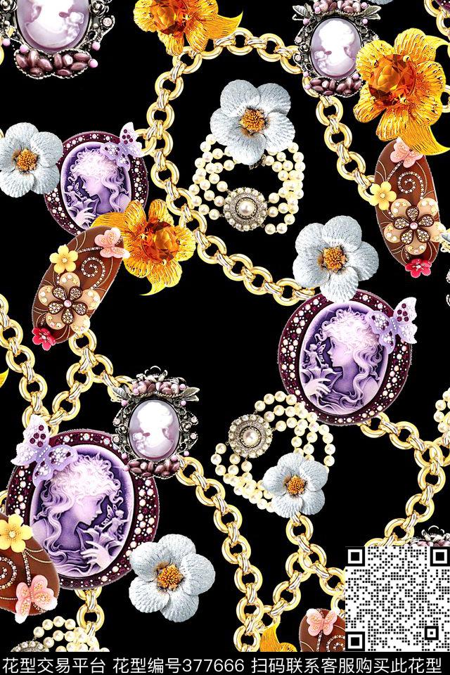 欧式宝石珠宝宝石数码印花华亿平台下载（图片编号: 377666） - 瓦栏（Walan）