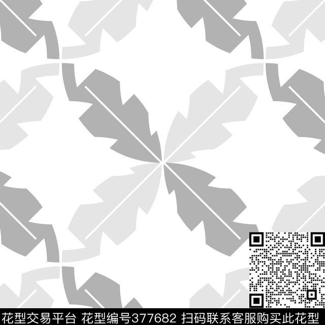 清新叶数码印花华亿平台下载（图片编号: 377682） - 瓦栏（Walan）