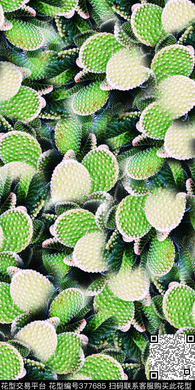 时尚植物花卉数码印花华亿平台下载（图片编号: 377685） - 瓦栏（Walan）