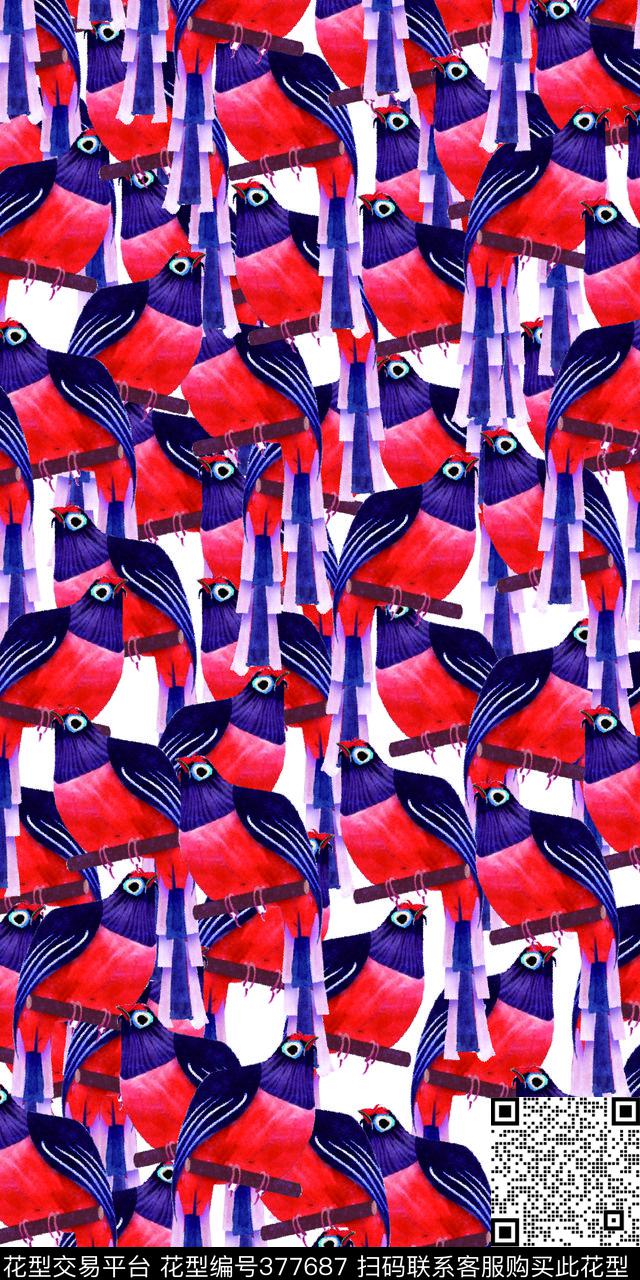 时尚动物数码印花华亿平台下载（图片编号: 377687） - 瓦栏（Walan）