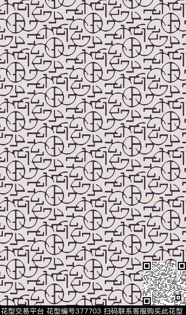 线条几何华亿平台传统印花华亿平台下载（图片编号: 377703） - 瓦栏（Walan）