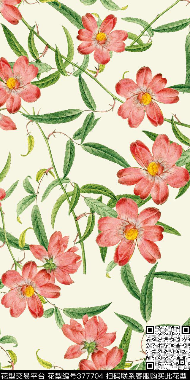 华亿平台花卉数码印花华亿平台下载（图片编号: 377704） - 瓦栏（Walan）